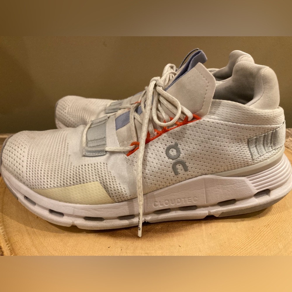 On Running Cloudnova Women's Running Shoes White / Glacier Sz-7.5